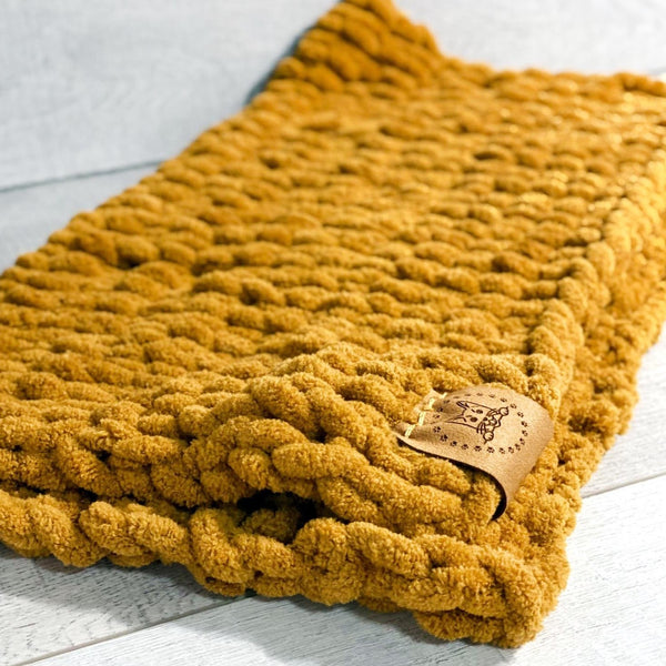 "Marigold" Knit Blanket