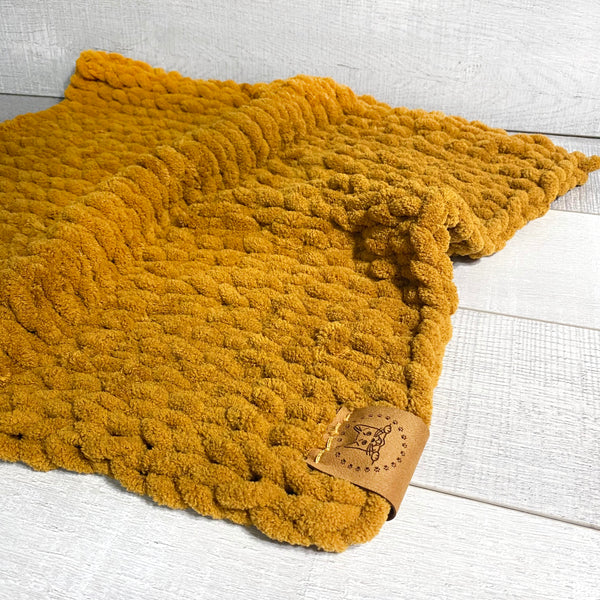 "Marigold" Knit Blanket