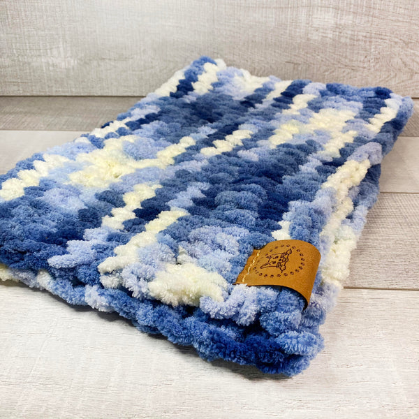 "Periwinkle" Knit Blanket