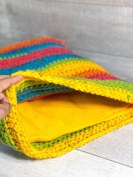 Rainbow Jellys Crochet Catnip Pillow